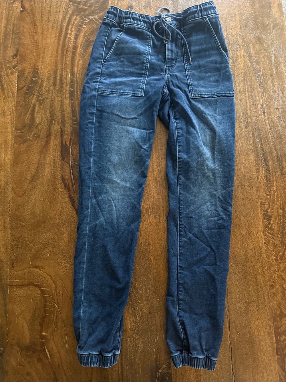 American Eagle Outfitters Women's Dark Blue Relaxed Jogger Jeans